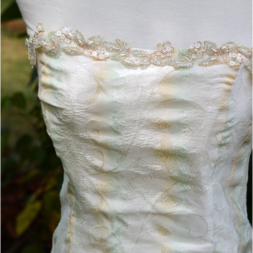 Vintage 90s Prom Dress ZUM ZUM Satin - Picture 11 of 14